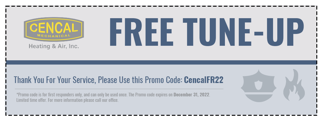 Free tune-up coupon from Cencal Mechanical